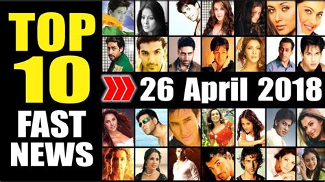 Latest Entertainment News From Bollywood 26 April 2018 Youtube