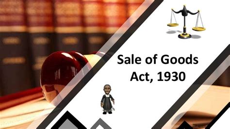 Sale Of Goods Act 1930