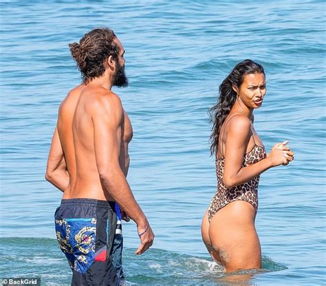 Lais Ribeiro Puts On A Cheeky Display During Beach Day With NBA Fiance Joakim Noah Showbiz