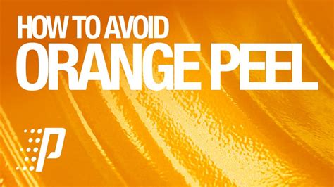 Prismatic Powders How To Avoid Orange Peel Youtube