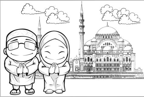 Gambar Mewarnai Untuk Islami Anak Tk Paud Terbaru Gambarcoloring