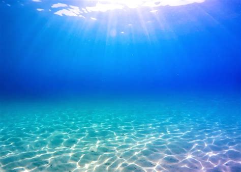 Underwater Picture Taken In Greece On A Beautiful Sandbeach With