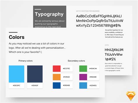 Brand Identity Guidelines Template For Sketch Misc Download Sketch