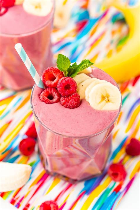 Raspberry Banana Smoothie Recipe Sugar And Soul