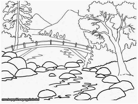 Landscape Outline Drawing At Explore Collection Of