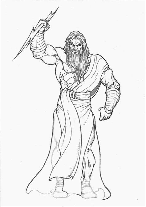 Dibujo de zeus de esmirna para colorear : Desenho De Zeus