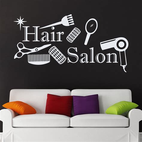Aliexpress Com Buy Beauty Salon Wall Decal Hairdressing Hair Salon