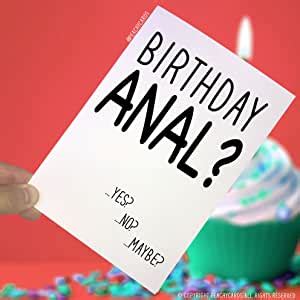 Amazon Birthday Cards Birthday Anal Funny Cards Novelty Cards