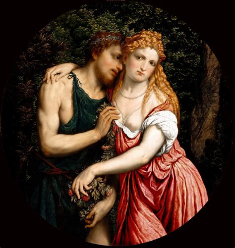 Mythological Couple Painting By Paris Bourdone