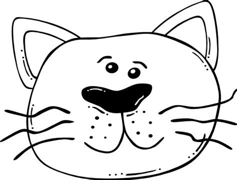 White Cat Face Clip Art At Vector Clip Art Online Royalty