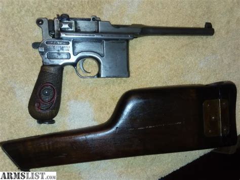 Armslist For Sale C96 Broomhandle Red9 Mauser