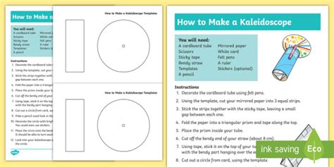 How To Make A Kaleidoscope Craft Instructions Parents