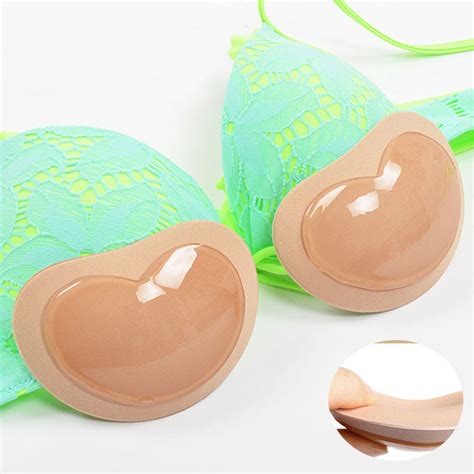 1 Pair Silicone Pads Inserts Bra Invisible Pasties Nipple Cover Push Up Bra Padding Swimsuit