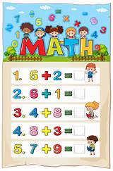 Addition worksheet template for young children 559841 ...