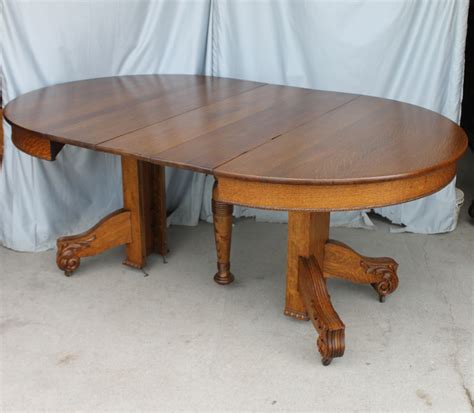Bargain Johns Antiques Antique Round Oak Dining Table 45 Inches