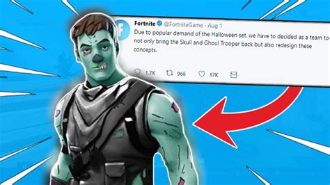 Check back daily for skins for sale today, free skin, skin names and any skin! MALE GHOUL TROOPER COMING TOO FORTNITE..? - YouTube