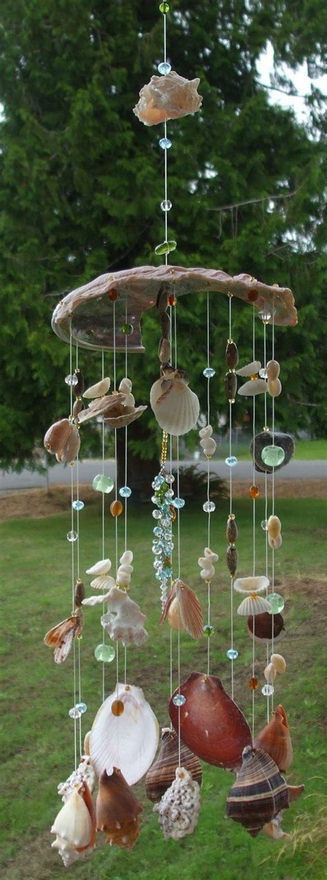Handmade Seashell Wind Chimes With Glass By Wind Chimes Seashell