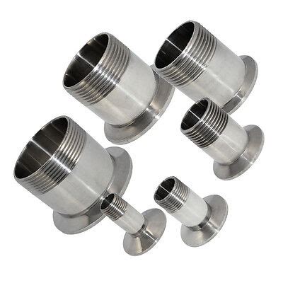 Dn Sanitary Male Threaded Ferrule Pipe Fitting Tri Clamp Type Sus Ss Ebay