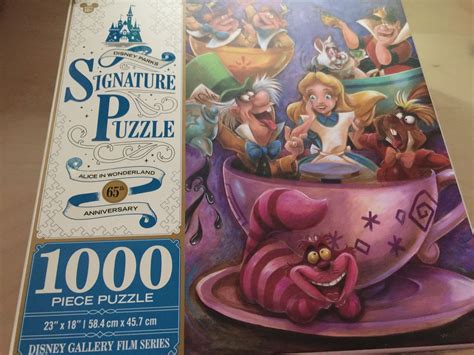 Disney Parks Signature Puzzle 65th Alice Mad Tea Party 1000 Pcs Puzzle