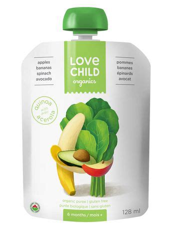 Place the avocado and banana in a small blender or food processor. Love Child Organics Super Blends Baby Puree - Apples ...