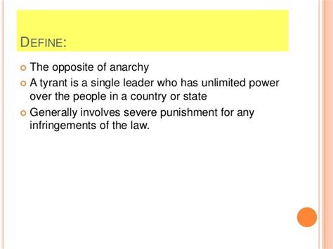 15 Anarchy And Tyranny