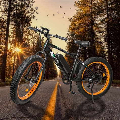 Ecotric Fat Tire 500w 36v Beach Snow Electric Bikeorange Redwood