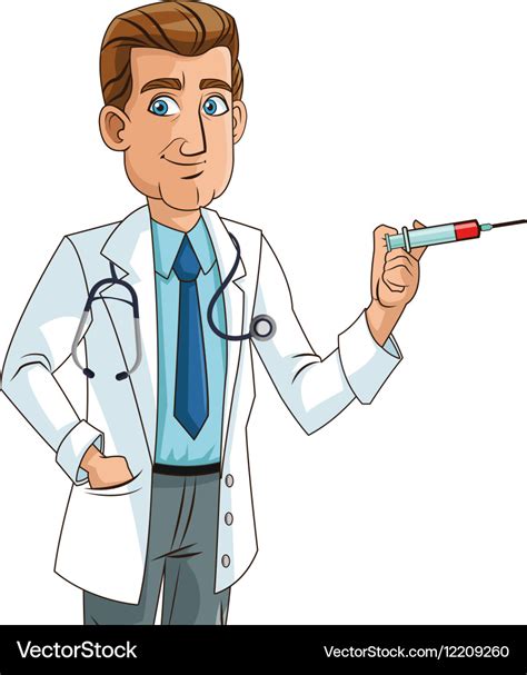 Isolated Doctor Cartoon Design Royalty Free Vector Image