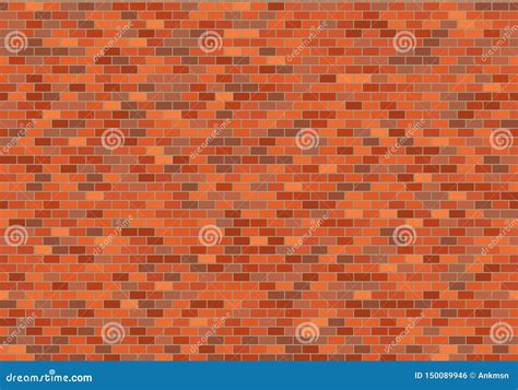 Old Brick Wall Background Red Bricks Texture Seamless Pattern Vector