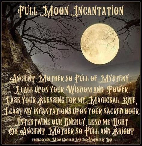 Full Moon Ritual Full Moon Incantation Full Moon Magick Witchcraft