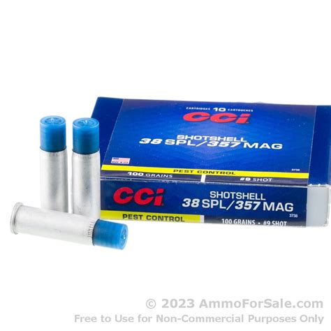 10 Rounds Of Discount 100gr 9 Shot 38 Spl Ammo For Sale By Cci