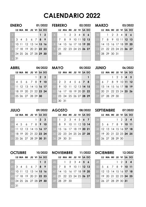 Calendario Completo Para Imprimir