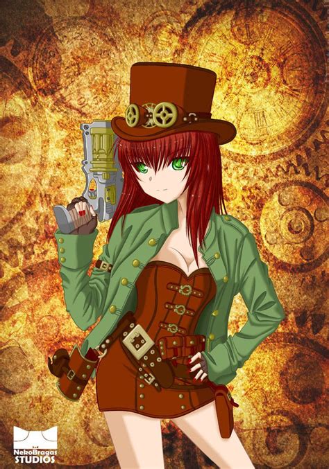 Victorian Steampunk Anime Girl