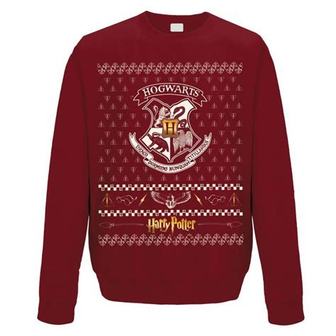 Harry Potter Hogwarts Christmas Jumper Hogwarts Christmas Harry