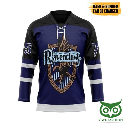 Harry Potter Ravenclaw Custom Name Number Hockey Jersey Owl Fashion Shop