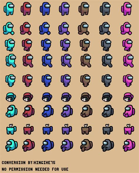 Among Us Game Sprites