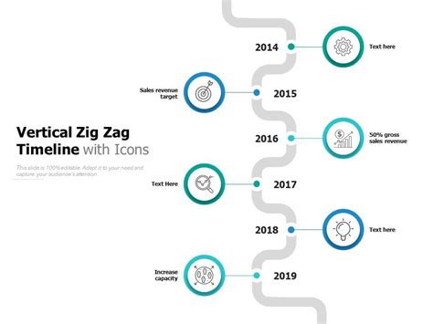 Vertical Zig Zag Timeline With Icons Presentation Powerpoint