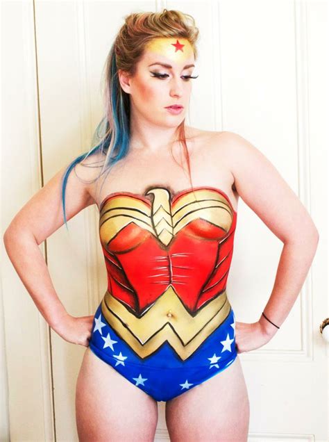 Wonder Woman body painting by Air Bene Air Bené Body Art Pinterest