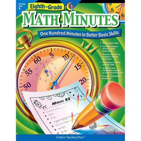 Eighth Grade Math Minutes Book Ctp2636 Creative Teaching Press