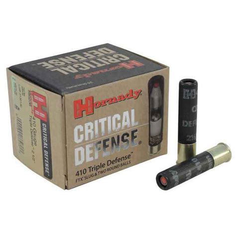 Hornady Critical Defense 410 Gauge 2 12in Defense Slug Handgun Ammo