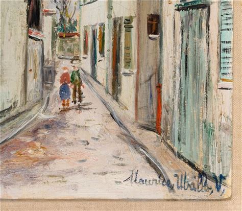 Maurice Utrillo Rue Cortot à Montmartre Circa 1938 Mutualart