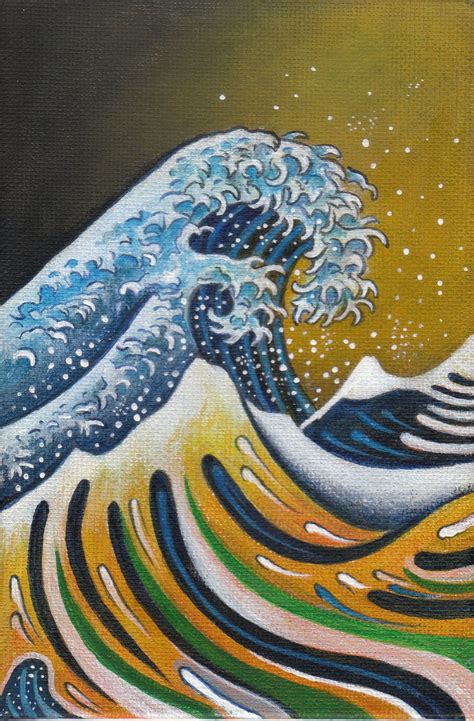Great Wave 2 Hokusai Asian Art Historic Wall Art Etsy Japanese Wave