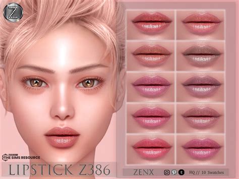 The Sims Resource Zenx Lipstick Z386hq
