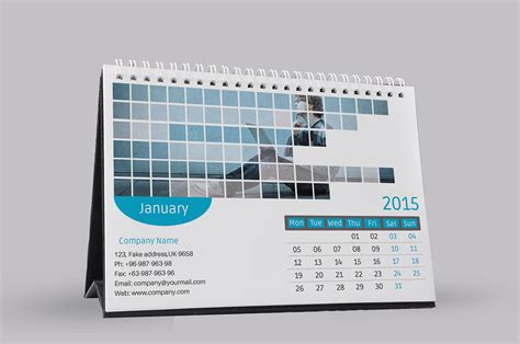 2015 Corporate Desk Calendar Template Psd On Behance