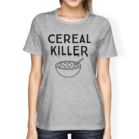 Cereal Killer Shirt Funny Halloween Tshirt Womens Cute Graphic Tee