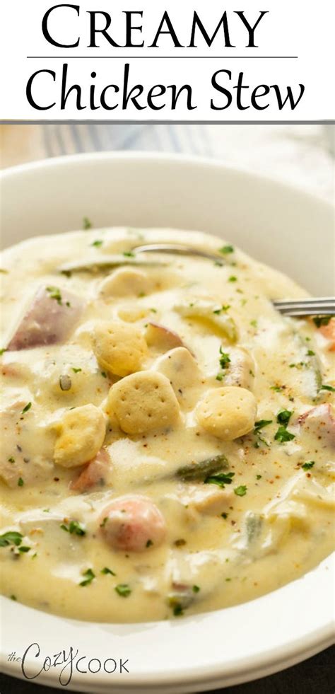 Chicken soup with cornmeal sage dumplings recipe. Serve this easy Creamy Chicken Stew with dumplings or ...