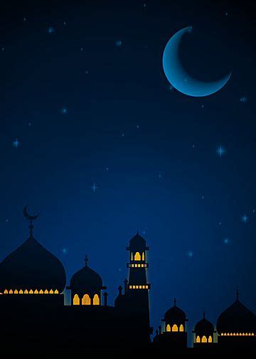 Islamic Mosque Ramadan Blue Vertical Version In 2021 Holiday