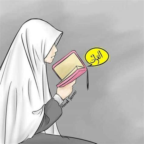 Gambar Kartun Muslimah Sedang Membaca Buku 47 Foto Pr