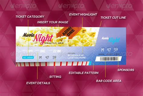 printable ticket templates   sample templates
