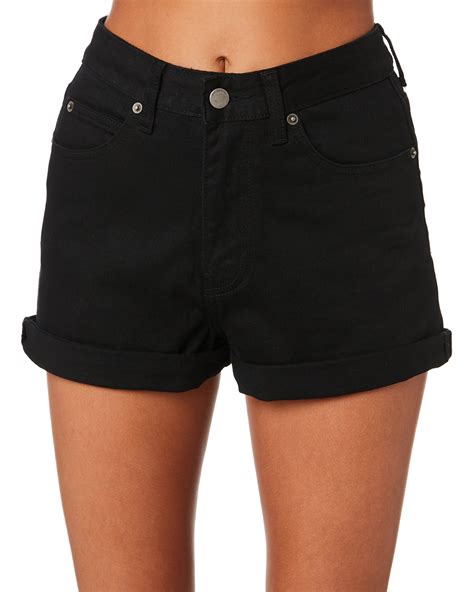 Dr Denim Womens Jenn Denim Short Black Surfstitch