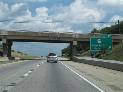 Pennsylvania Interstate 81 Northbound Cross Country Roads